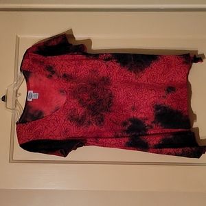Sienna Grace pullover red and black short sleeve
